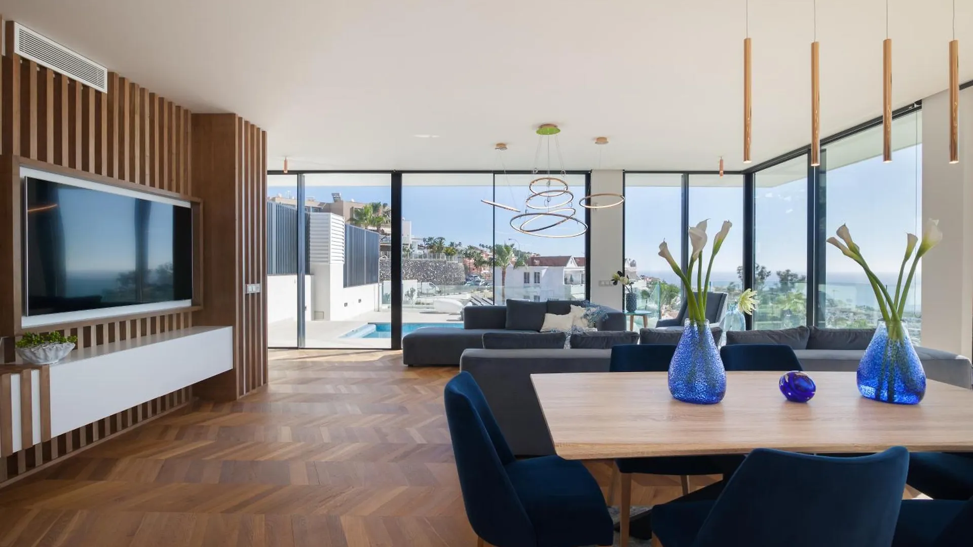 200M New Villa E With Priv/Heated Pool, Ocean View. Costa Adeje
